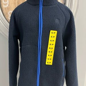 36–NWT Zip Up Women's Navy Sweater